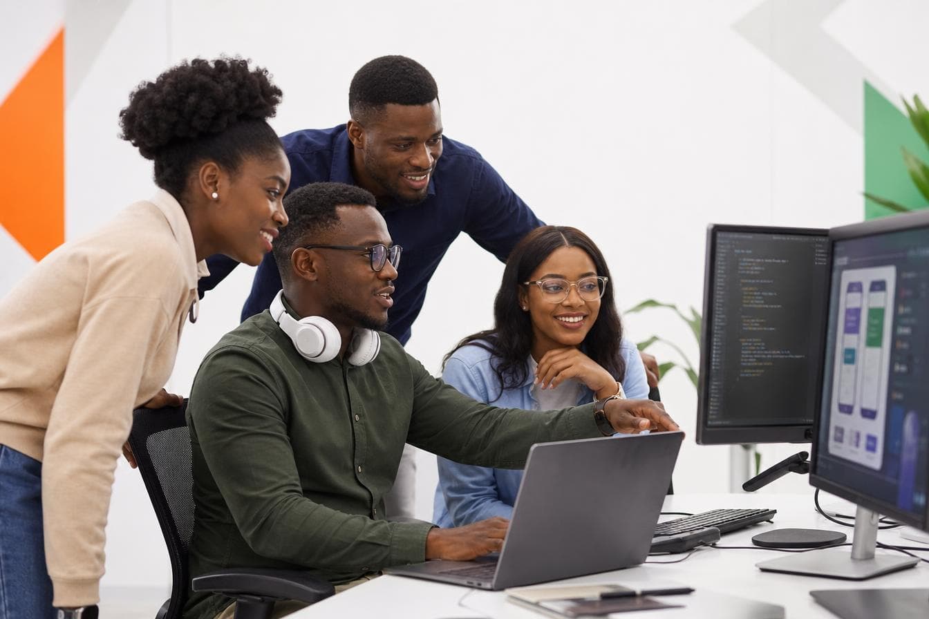 The Vadertech team building software together